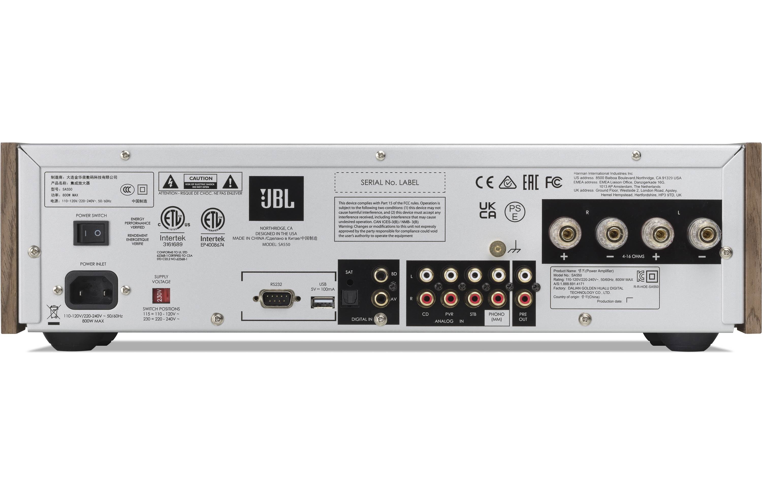 JBL SA550 Classic Entegre Ampliler