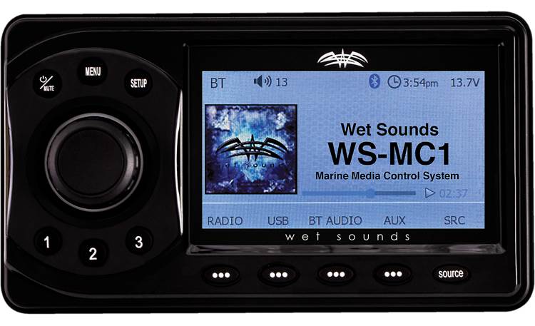 Wet Sounds WS-MC1 4 Zone Bluetooth Marine Media Center