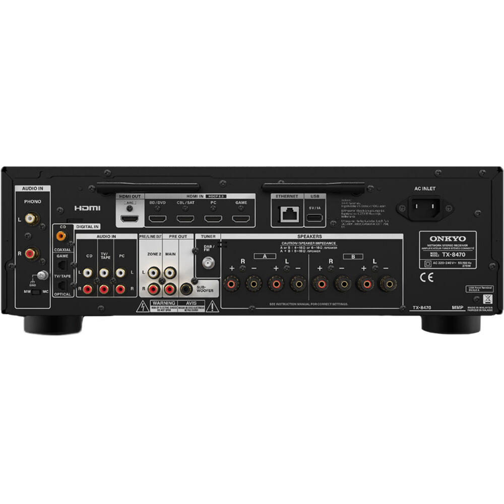 Onkyo TX-8470 Stereo Network A/V Receiver