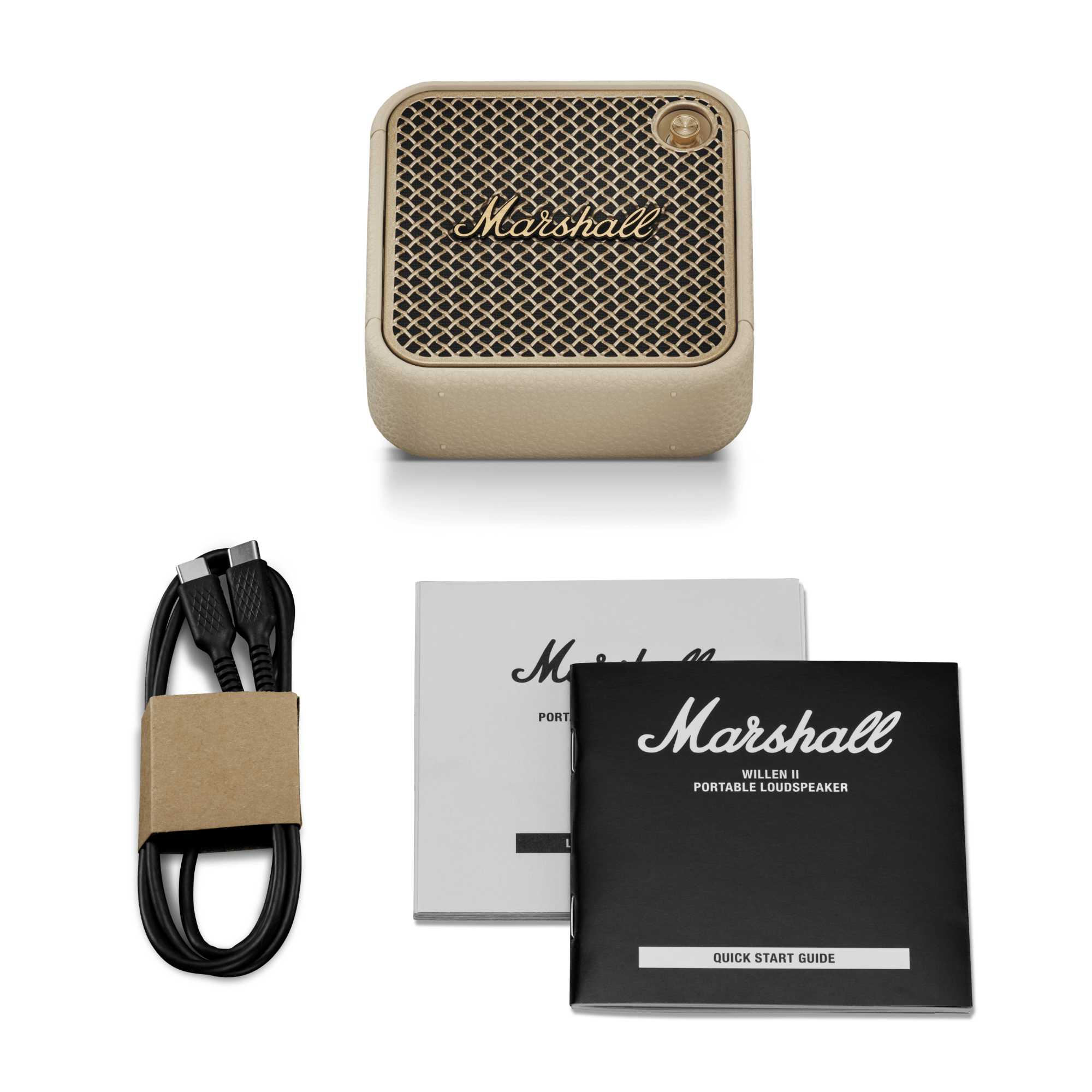 Marshall Willen II Krem Bluetooth Hoparlör - Taşınabilir Müzik