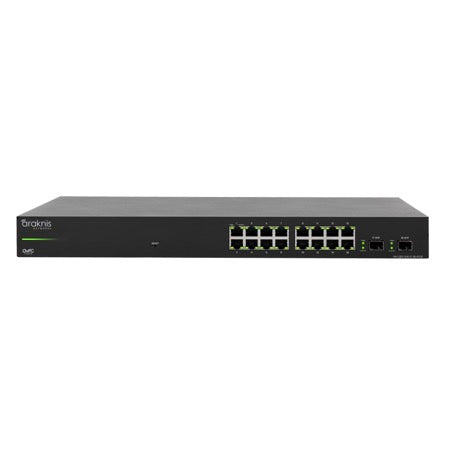 Araknis Networks 220 Serisi Katman 2 Yönetilebilir Gigabit Switch, Kısmi PoE + Ön Portlar