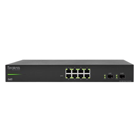 Araknis Networks 220 Serisi Katman 2 Yönetilebilir Gigabit Switch, Kısmi PoE + Ön Portlar