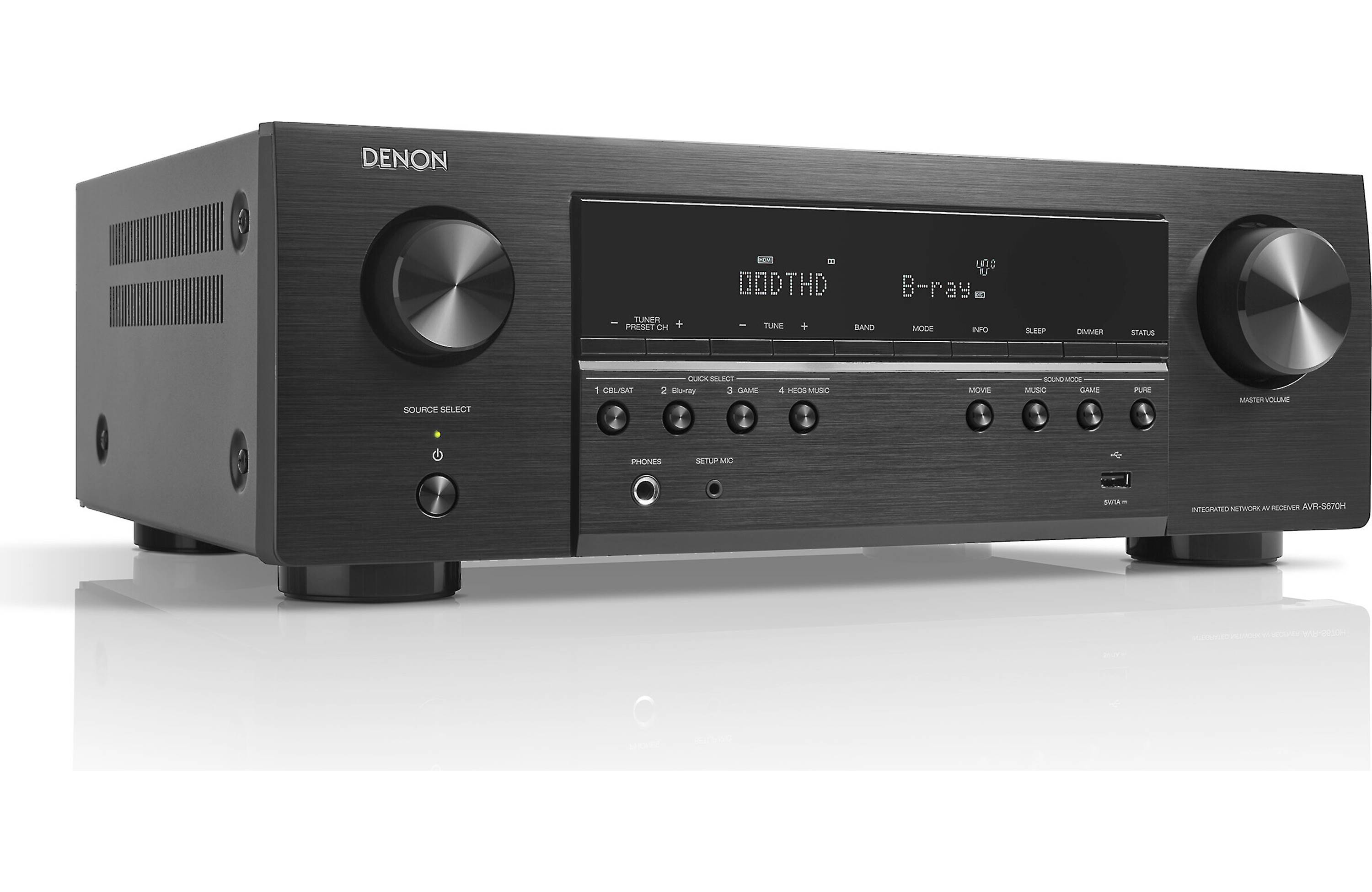 Denon AVR-S670H 5.2 8K A/V Surround Receiver