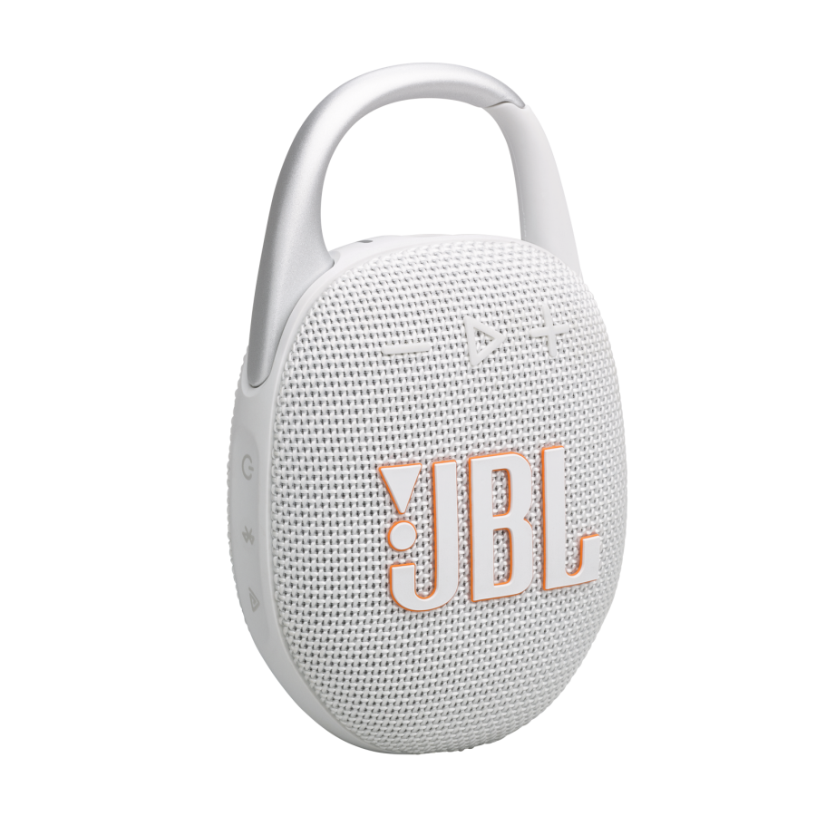 JBL Clip5, Bluetooth Hoparlör, IP67, Beyaz