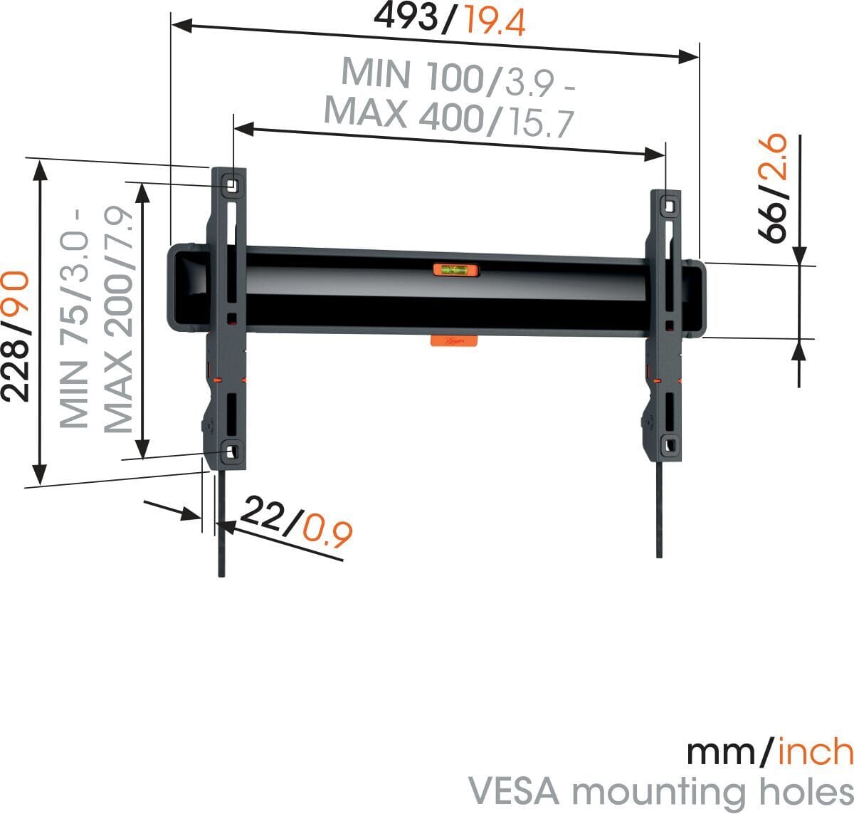 Vogel's TVM 3405SP Fixed OLED 32''-77'' Askı Aparatı