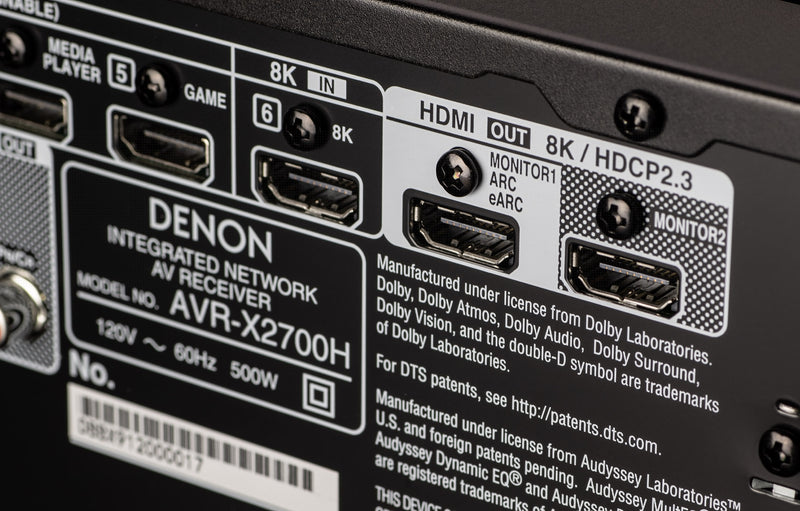 Denon AVR-X2700H A/V Surround Receiver