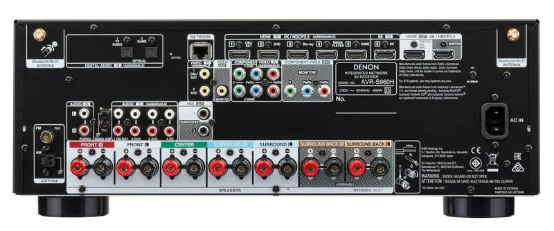 Denon AVR-S960H A/V Surround Receiver